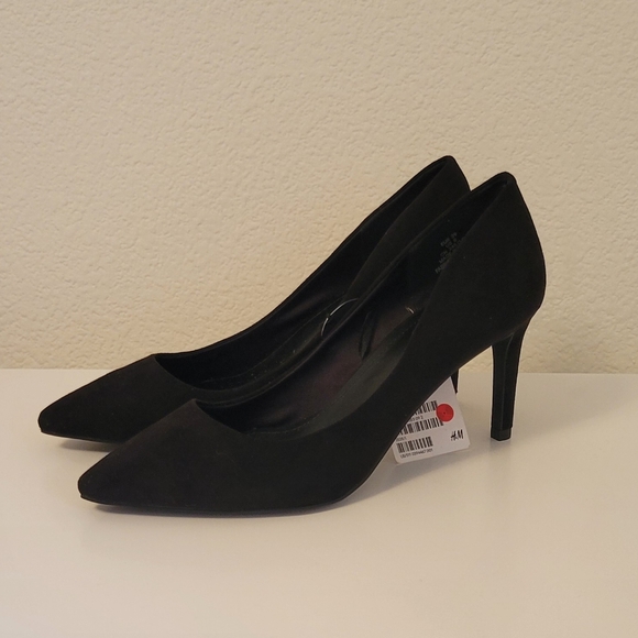 H&M Black Suede Heels - Picture 2 of 8